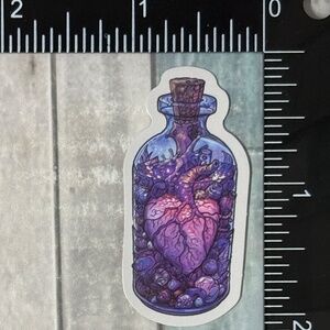 🌀10/$10🌀 Moonlit Purple Gothic Skull Reusable Waterproof Vinyl Sticker Decal